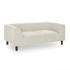 Pet sofa with backrest and armrests, modern rectangular pet sofa suitable for small and medium dogs, soft cushion comfortable dog sofa,--BEIGE