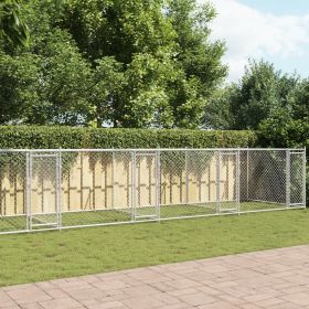 Dog Cage Grey Galvanized steel Large Durable Dog Cage